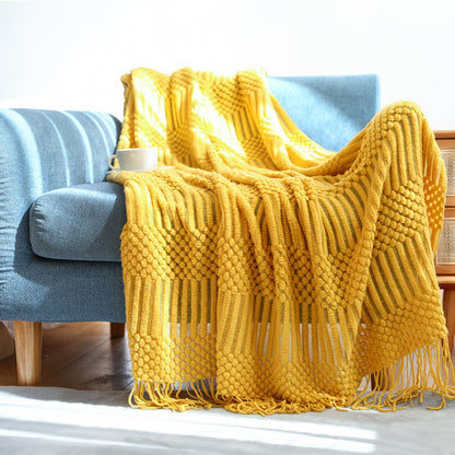 Stylische Texturierte Wurfdecke