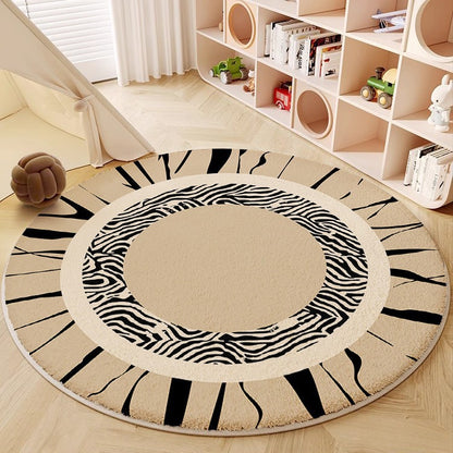 Abstract Circular Area Rug Brehn