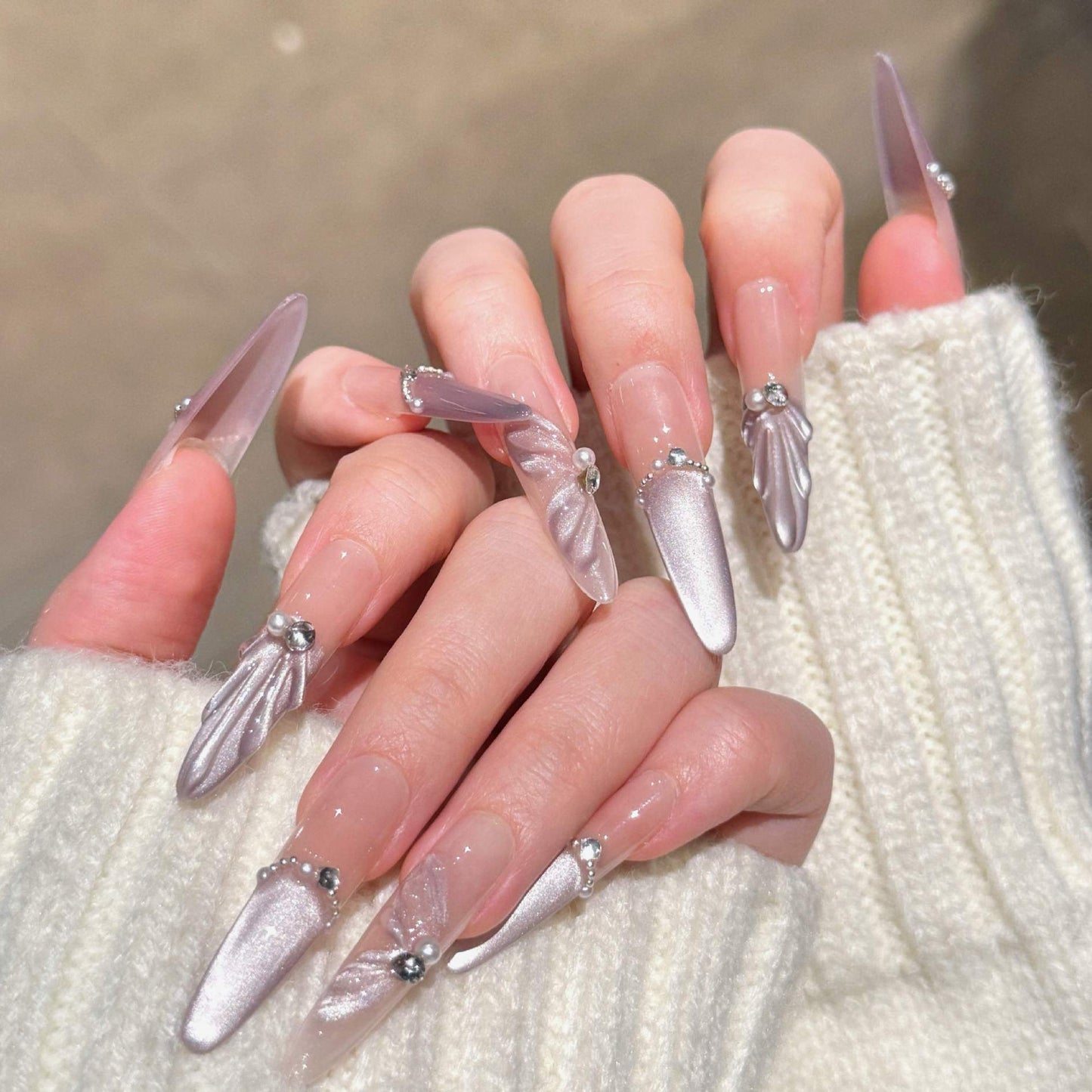 Glamorous Press-On Nail Art Set Brehn