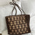 Handgefertigte Stricktasche mit Floralen Design Brehn