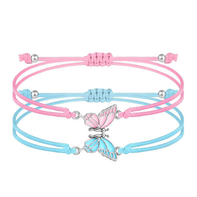 Butterfly Charm Halskette und Armband Set Brehn