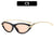 Chice Cat-Eye-Sonnenbrille mit eleganten goldenen Akzenten