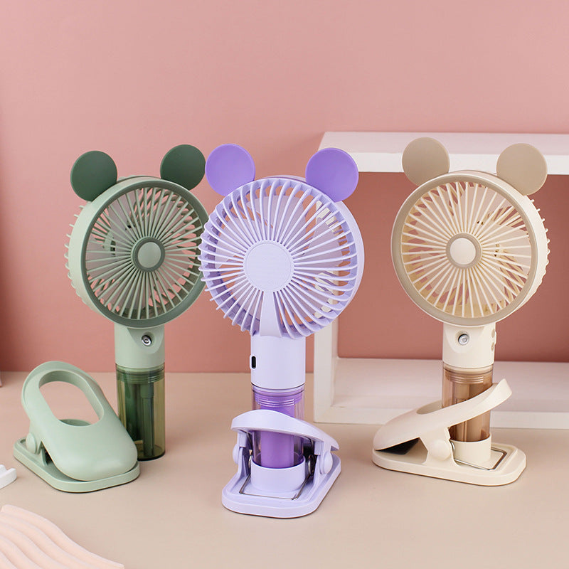 Damen Tragbarer Handventilator mit Sprühfunktion Brehn