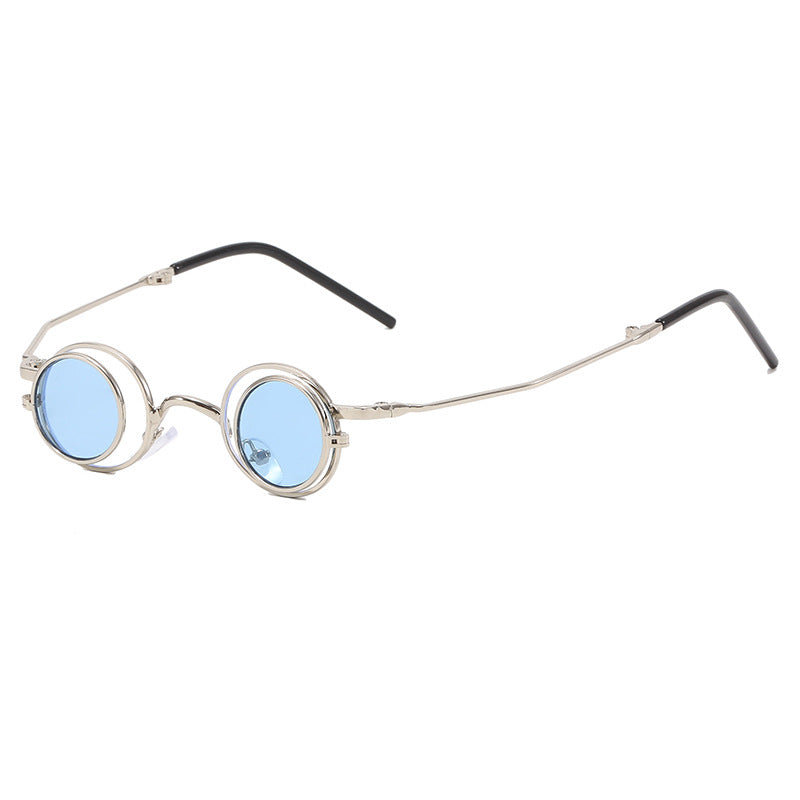 Damen Modische runde Sonnenbrille mit elegantem Metallrahmen Brehn