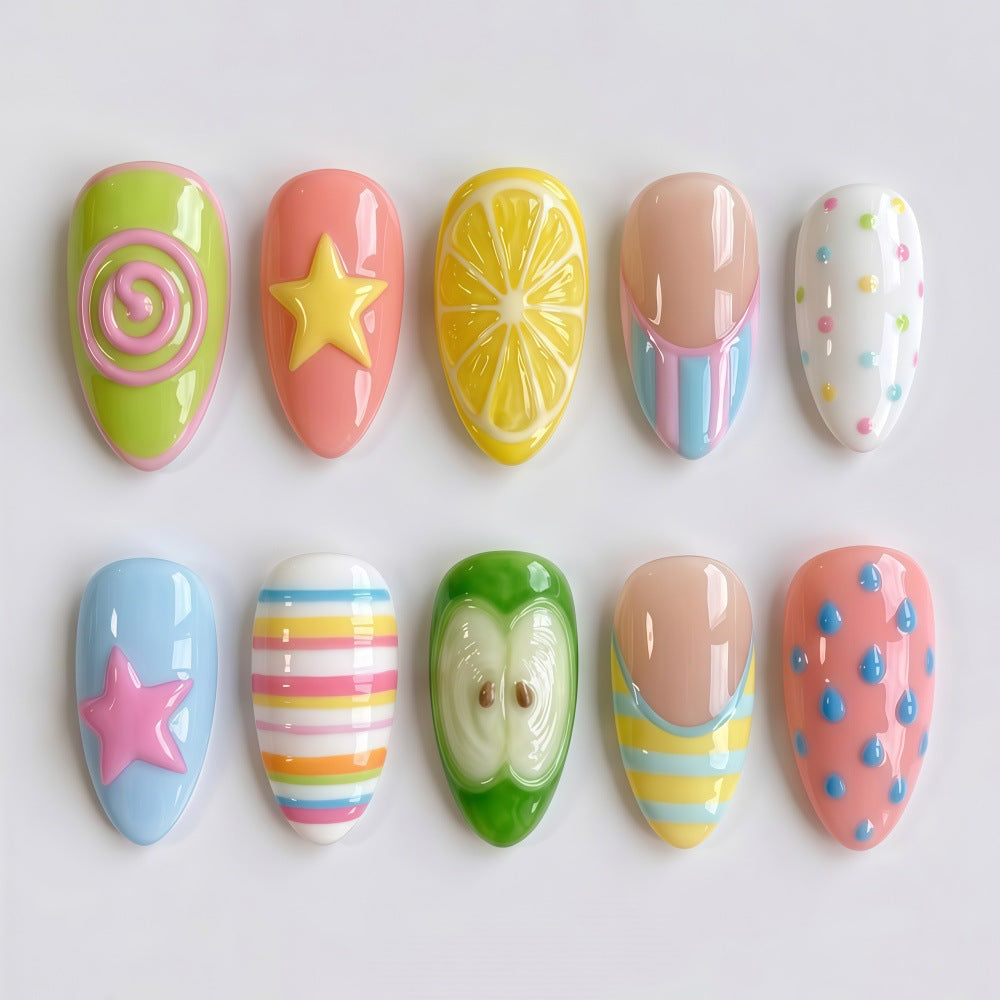 Farbefrohe Nail Art Brehn