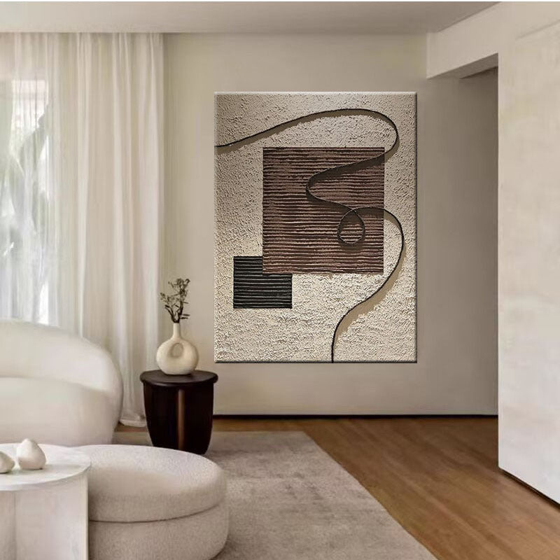 Texturiertes geometrisches Wandkunst