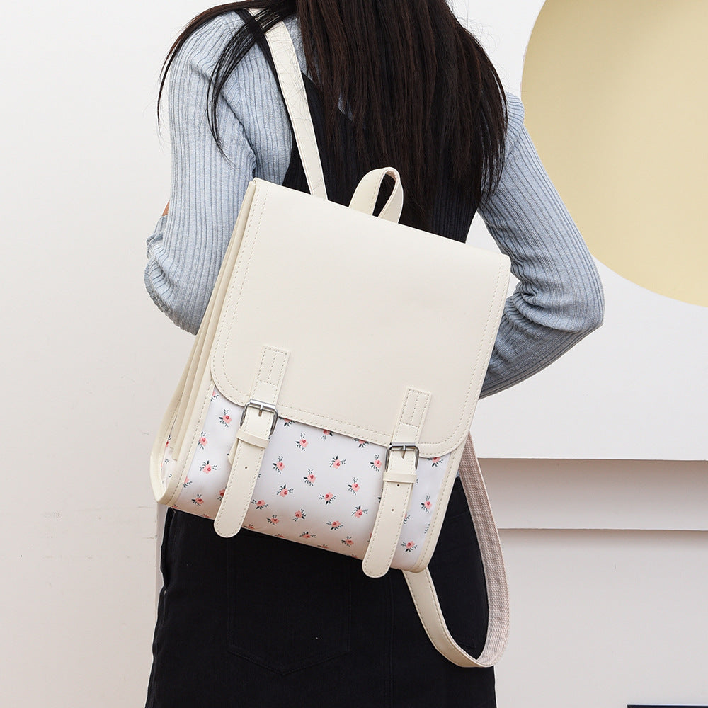 Blumenmuster Strukturierter Rucksack Brehn