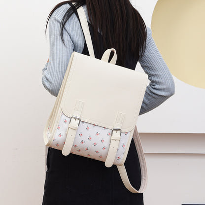 Blumenmuster Strukturierter Rucksack Brehn