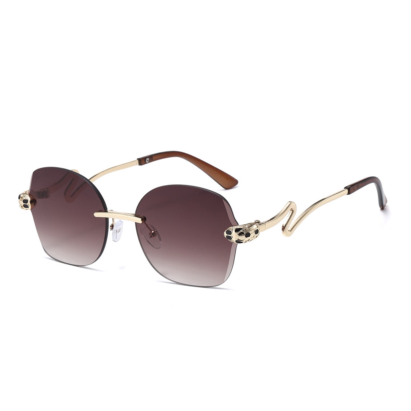 Einzigartige geometrische Rahmen-Sonnenbrille Brehn