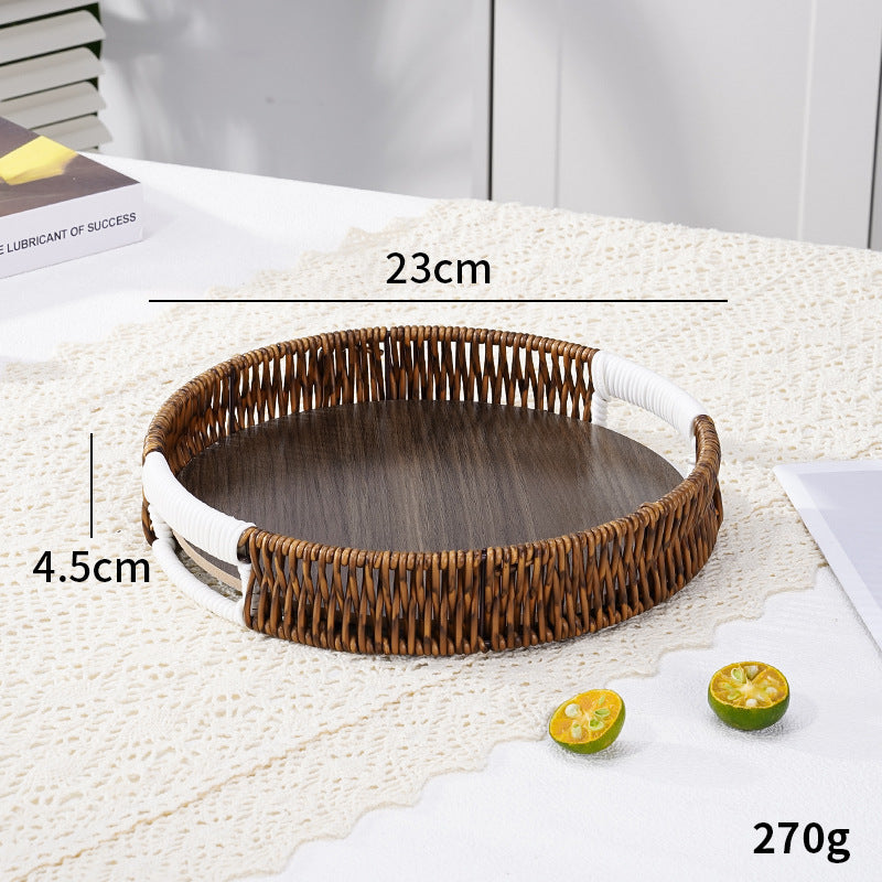Stylische handgewebte Servierplatte Brehn