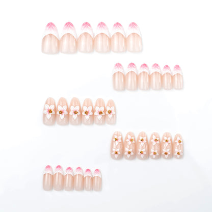 Premium Kirschblüten Press-On Nail Art Set