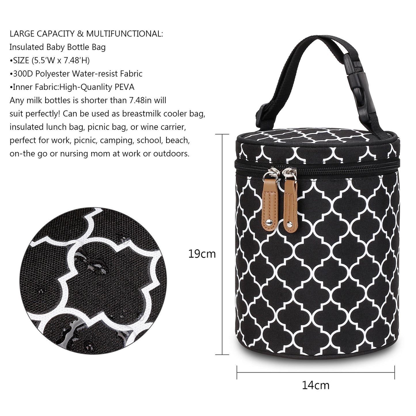 Isolierte Flasche-Tasche Brehn