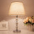 Elegante Glasfuß Tischlampe