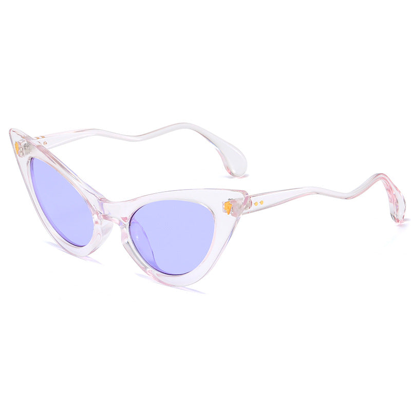 Damen Cat-Eye Sonnenbrille mit verspiegelten Gläsern und elegantem Detail Brehn
