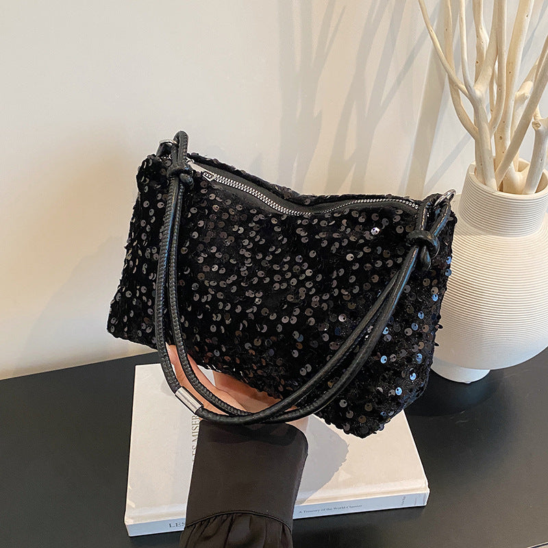 Glamouröse Pailletten-verzierte Schultertasche Brehn