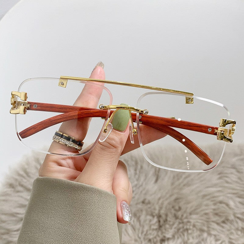 Damen Luxus-Sonnenbrille mit Holz- und Metallkombination Brehn