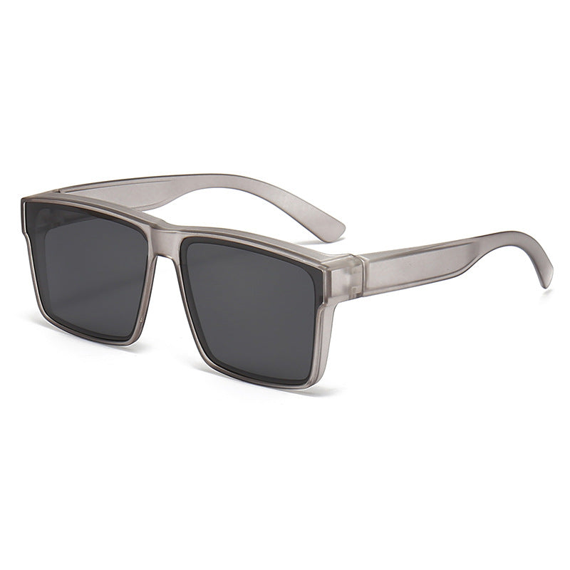 Breite Linsen Quadratrahmen Sonnenbrille