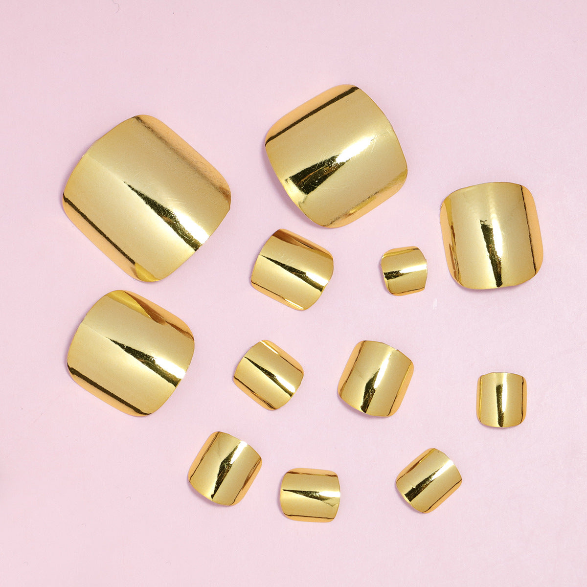 Premium Luxury Metallic Press-On Nail Set Brehn