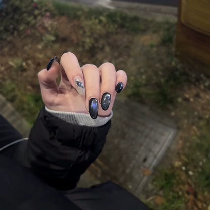 Galaxie Inspirierte Press-On Nagelkunst