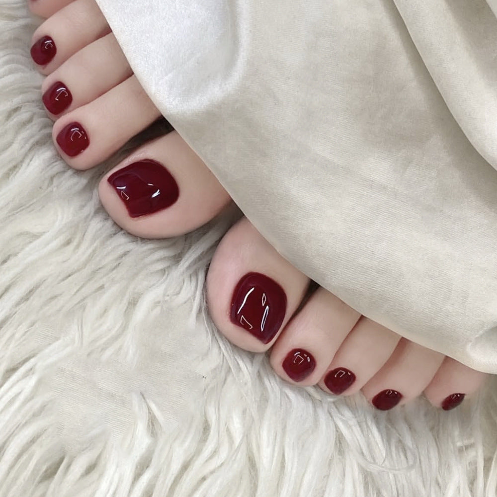 Glänzende Gel-Fußnagelkunst Brehn