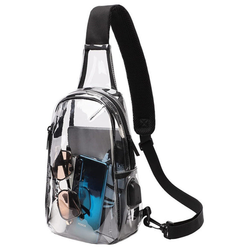 Durchsichtige Sling-Tasche mit Praktischem Mehrfachtaschen-Design Brehn
