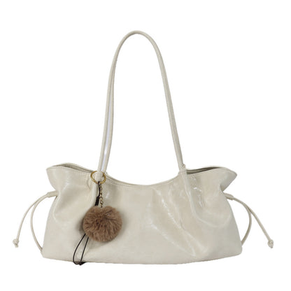 Chic Polka Dot Hobo Tote Bag