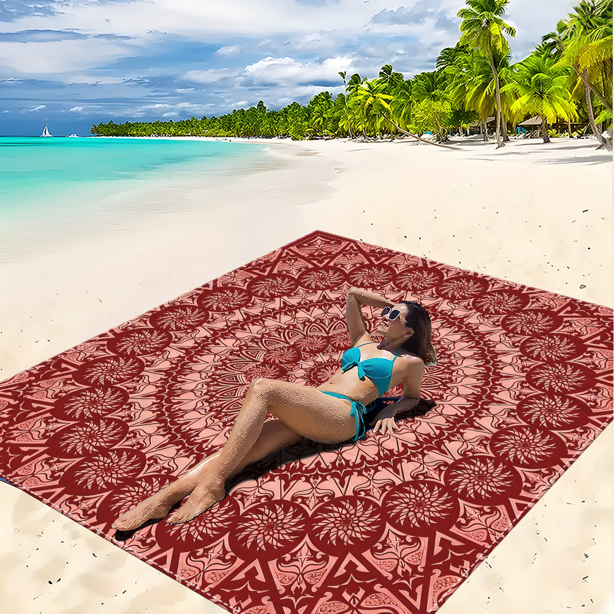 Mandala Design Strandmatte Brehn