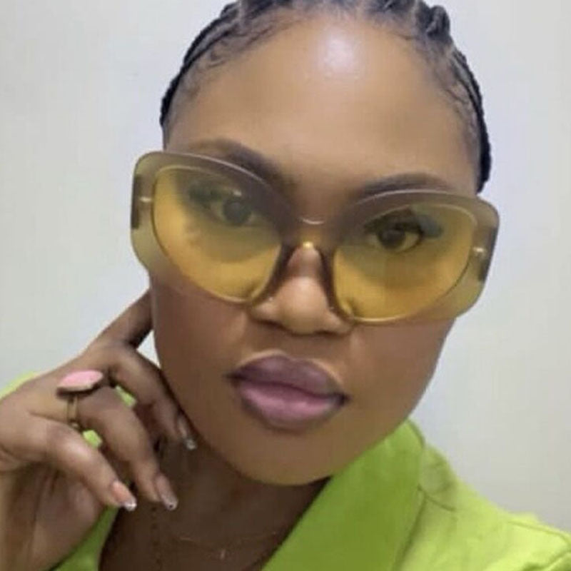 Damen elegante Oversized-Sonnenbrille mit markantem Design Brehn