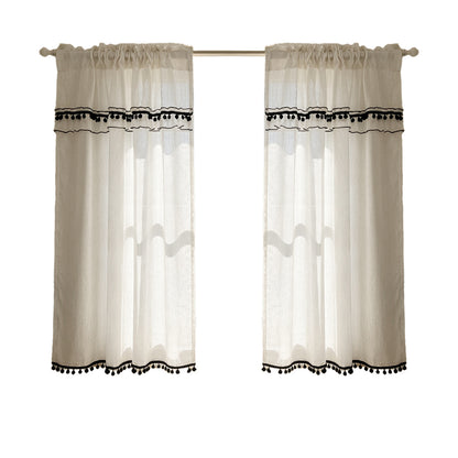 Elegante transparente Spitzenfensterdekorationen