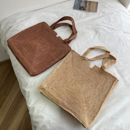 Handgefertigte Stroh-Tasche mit Stilvollem Design Brehn