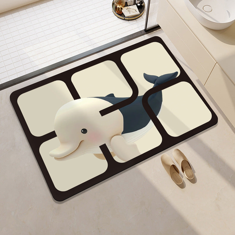 Mermaid-Themen Memory Foam Badmatte Brehn