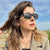 Damen modische Sonnenbrille mit Kristallverzierung Brehn