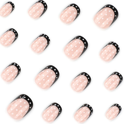 Kunstvolle Nagelkunst mit eleganten Punkten und Ombre-Effekt Brehn