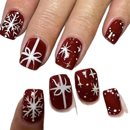 Festliche Winter-Nagelkunst Brehn