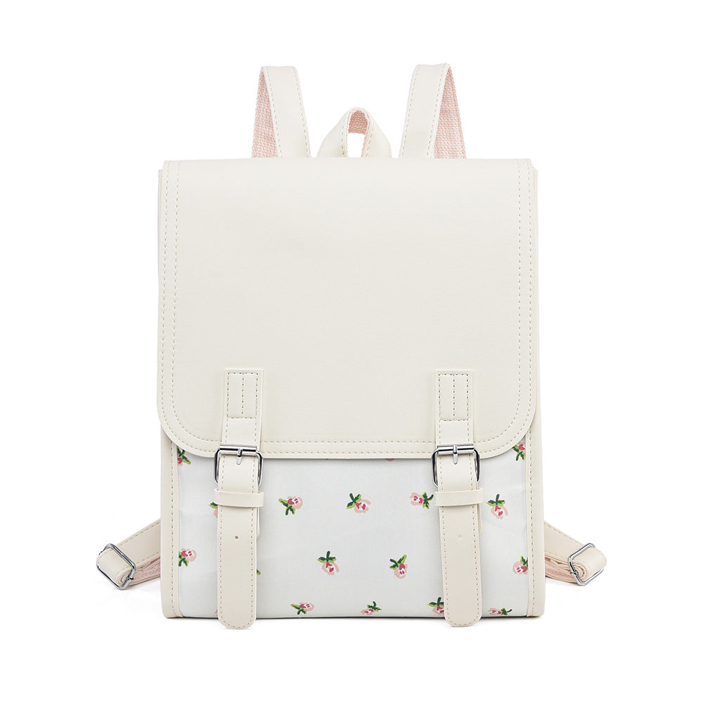 Blumenmuster Strukturierter Rucksack Brehn