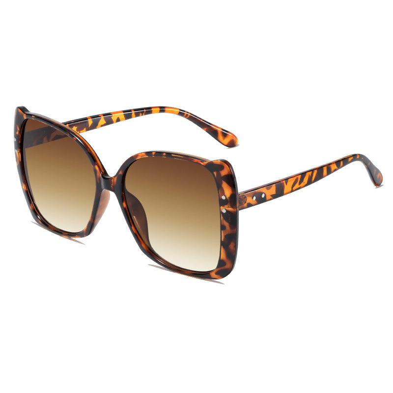 Damen oversized Sonnenbrille mit braunem Farbverlauf Brehn