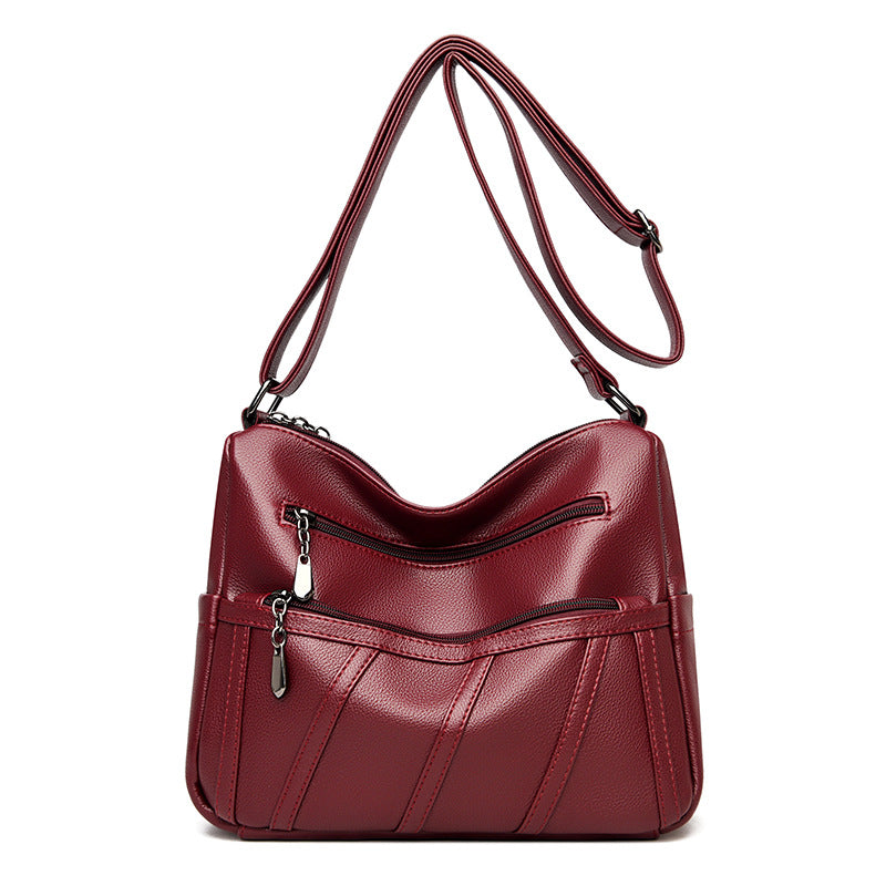 Elegante Schultertasche mit Reißverschlussdetails Brehn