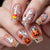 Kreative Halloween Kunstnägel Im Geister- und Kürbis-Design Brehn