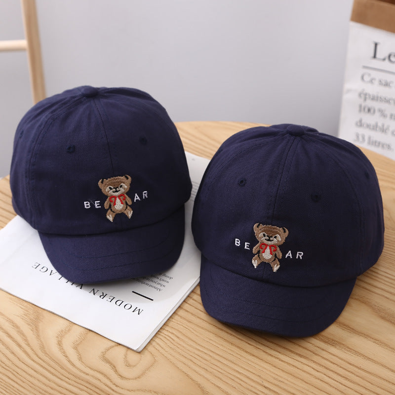 Damen Süße Bären-Stickerei Baseballmütze Brehn