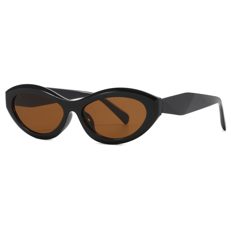 Damen Cat-Eye Sonnenbrille mit breitem Rahmen und UV-Schutz Brehn