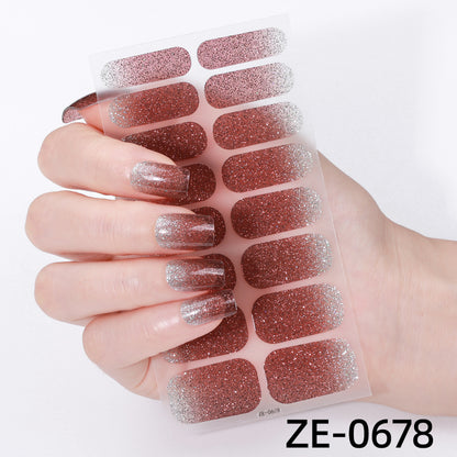 Glitter Ombre Nagelwraps  1790954415