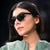 Damen modische Oversized-Sonnenbrille mit modernem Rahmen Brehn