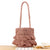 Modische Geflochtene Tasche mit Volants Brehn