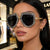 Damen modische Sonnenbrille mit glitzerndem Rahmen und eleganter Form Brehn