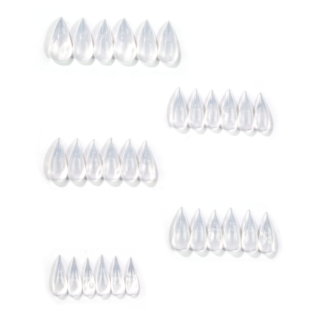 Scharfe Stiletto Press-On Nagelset