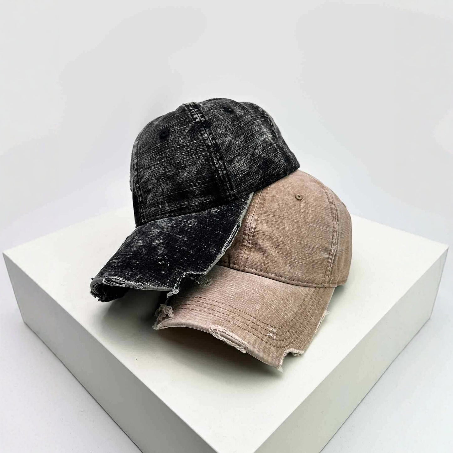 Herren Zerrissene Denim Baseballmütze Brehn