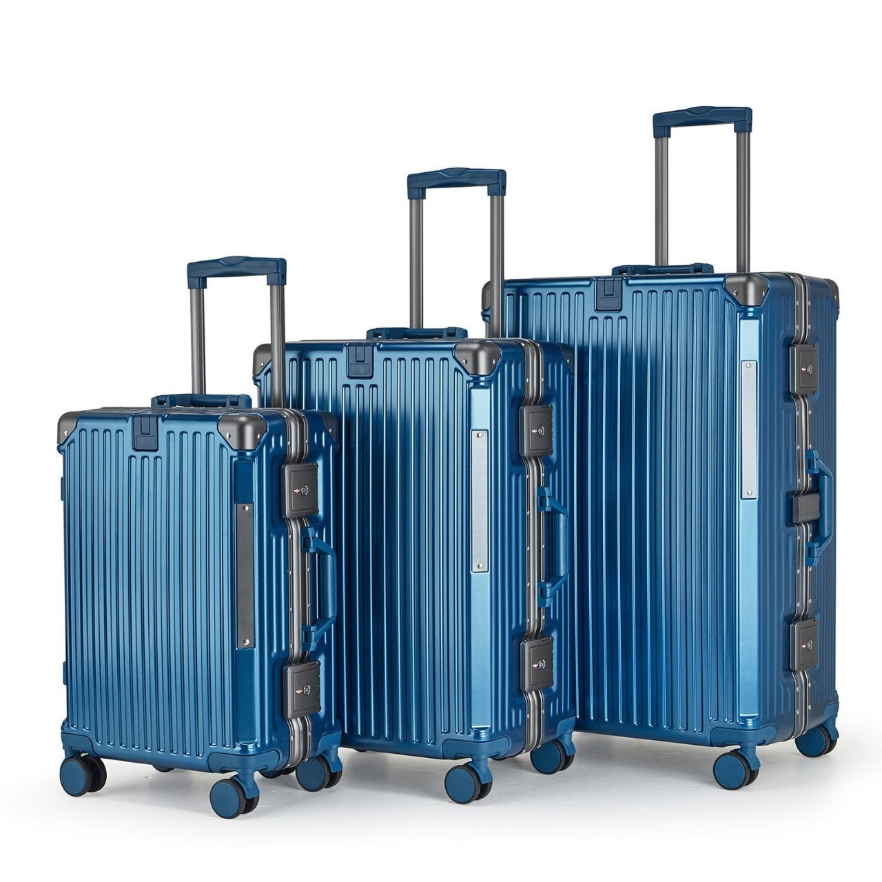 Unisex Aluminium Hartschalen Reisegepäck Set Brehn