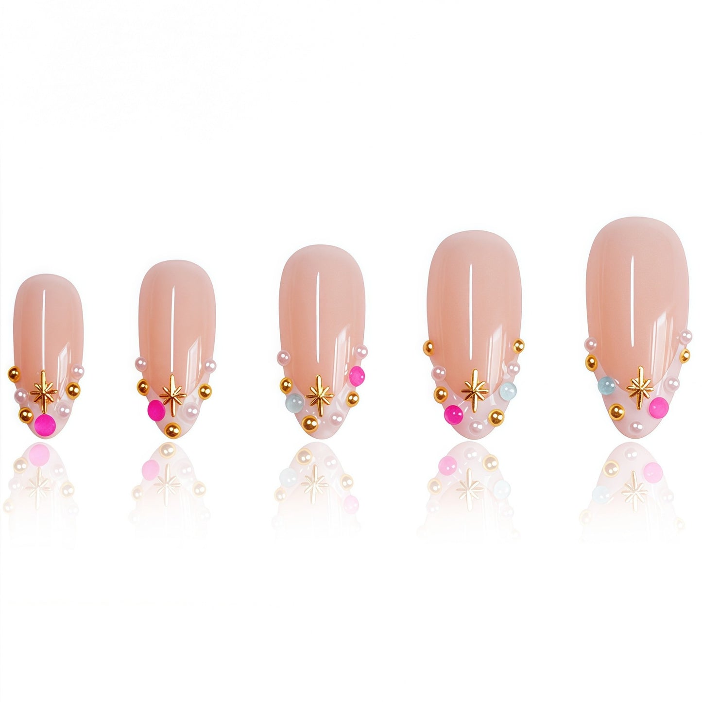 Dekoratives Press-On Nagelkunst Set Brehn
