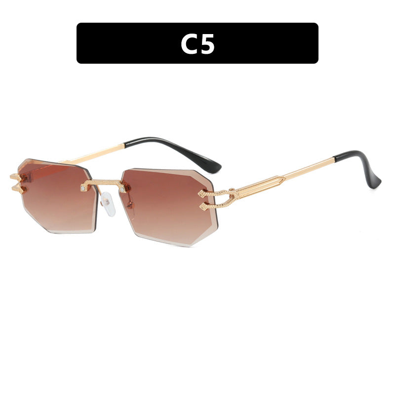 Damen geometrische Fashion-Sonnenbrille Brehn