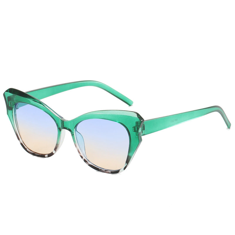 Damen Cat-Eye Sonnenbrille mit extravagantem Verspiegelungsdesign Brehn